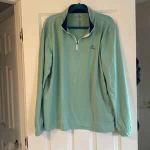 Men’s Rhoback quarter zip in Antigua green, size large